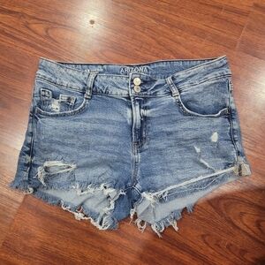 Arizona Jean Company Blue Distressed Jean Shorts